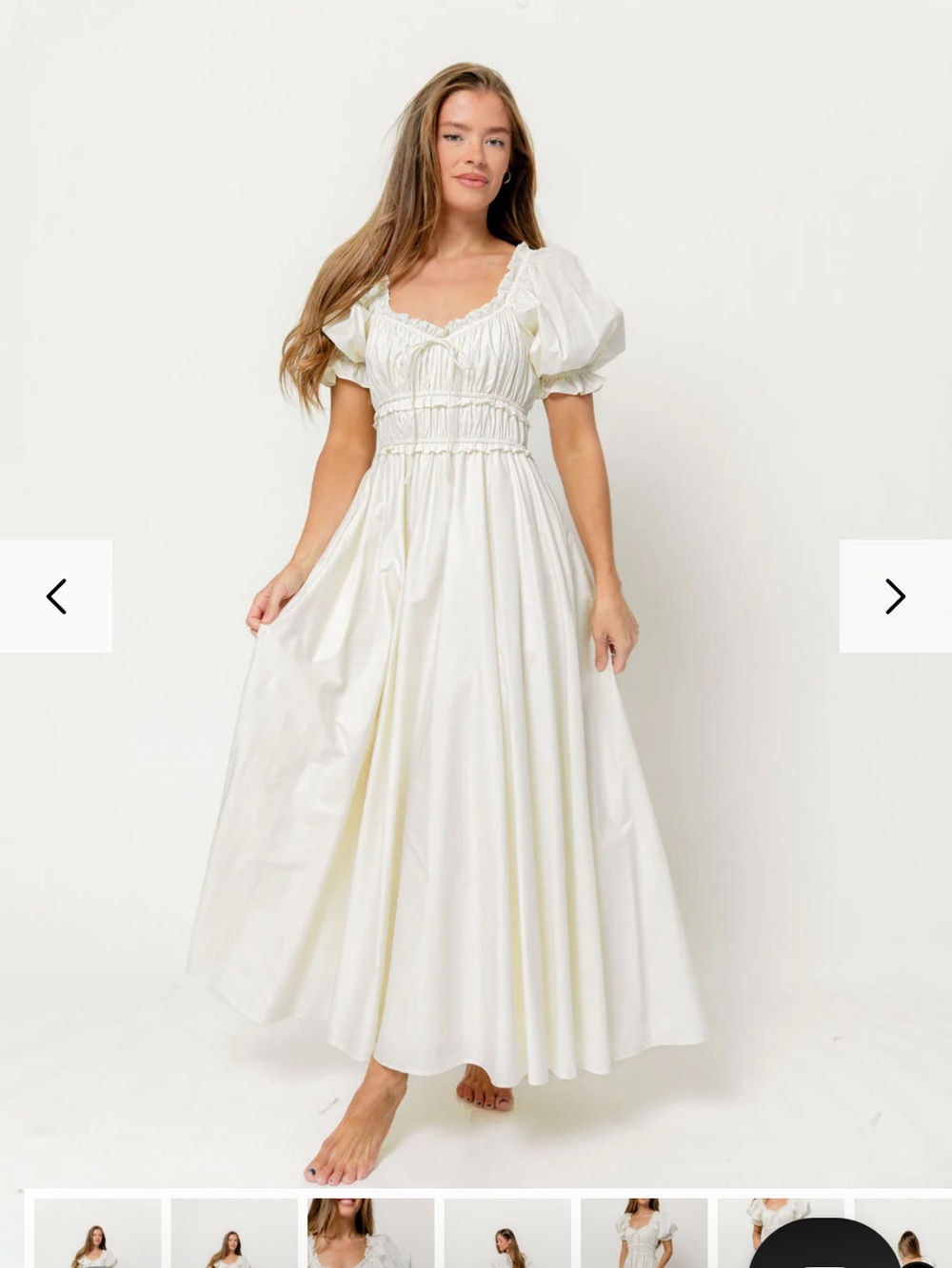 NWT Sold Out Ivory Worth Collective Sydnee Maxi Dress